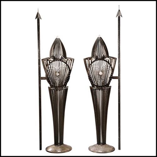 Sculpture PC - Guerriers Boucliers - Pacific Compagnie.