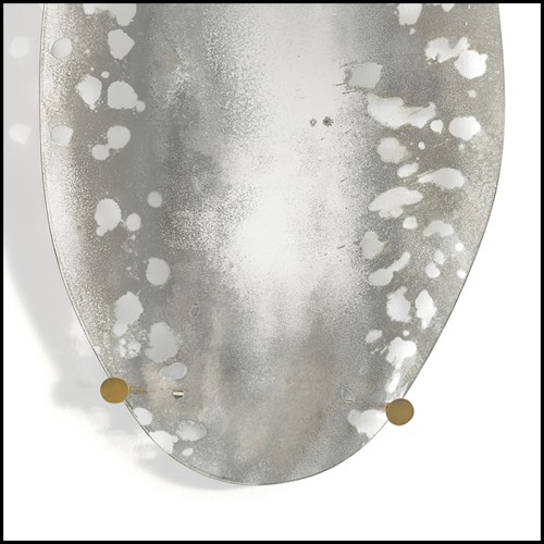 Miroir 182 - Neto Glass Brass - Rond - Pacific Compagnie.