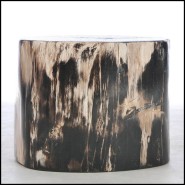 Table d'appoint 221 - Bois pétrifié N°F - Bois fossilisé - Pacific Compagnie.