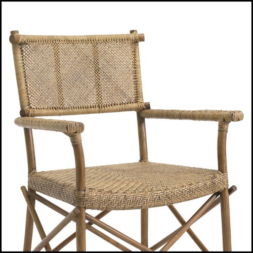 Chaise 24 - Rattan Indo - Tressée - Pacific Compagnie.