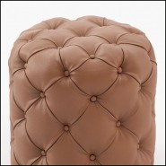 Pouf 174 - British Brown Leather - Marron - Pacific Compagnie.