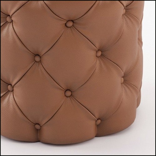 Ottoman Laskasas - British Brown Leather