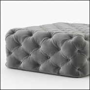Pouf 174 - Divine Grey Velvet - Assise supplémentaire - Pacific Compagnie.
