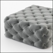 Pouf 174 - Divine Grey Velvet - Gris velours doux - Pacific Compagnie.