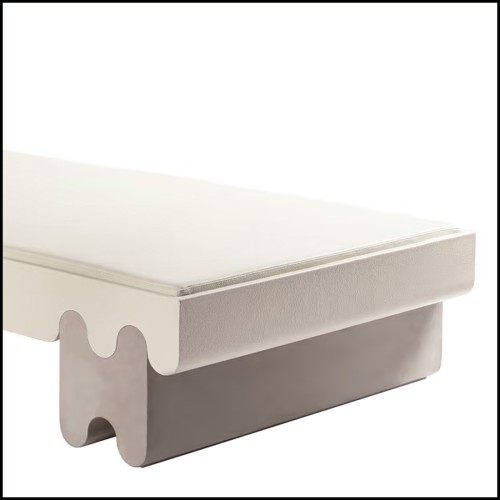 Banc 189 - Liguria Large Leather - Esprit lounge - Pacific Compagnie.