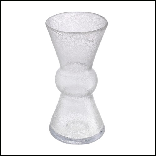 Vase 24 - Axa | Vase 24-Axa, Clear Glass - Pacific Compagnie.