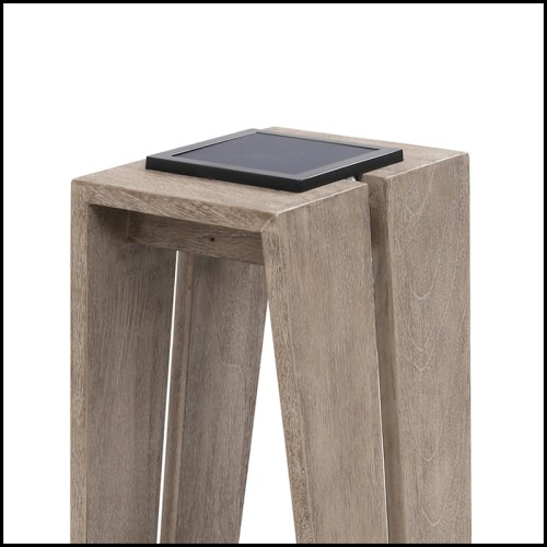 Lantern 46-Aged Teak Medium Solar