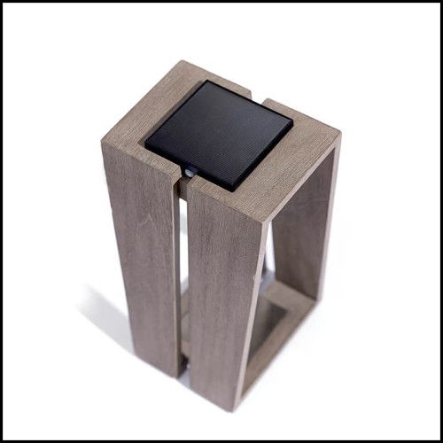 Lantern 46-Aged Teak Medium Solar