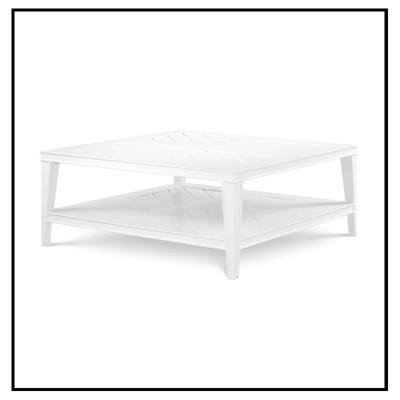 Outdoor Coffee Table 24-Bell Rive square White