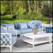 Table basse d'extérieur 24 - Bell Rive Square White - Bell Rive White Coffee Table - Pacific Compagnie.