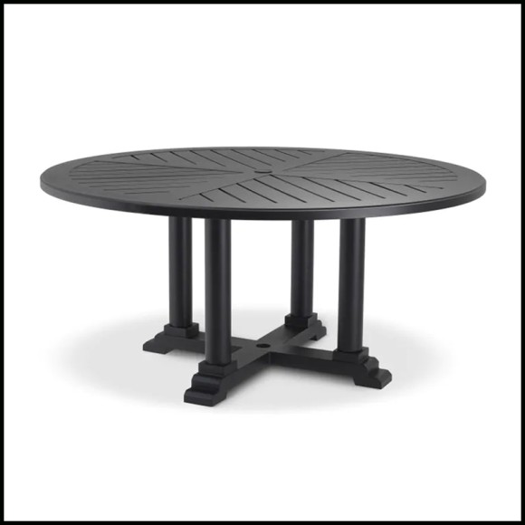 Table de repas d'extérieur 24-Bell Rive Black L