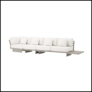 Canapé d'extérieur 24 - Royal Palm Sand - Lignes douces - Pacific Compagnie.