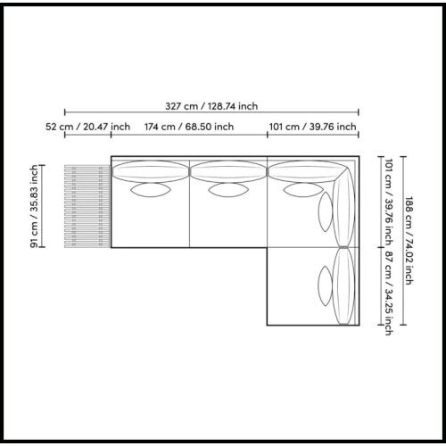 Outdoor Sofa Eichholtz - Royal Palm Sand