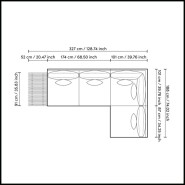 Canapé d'extérieur 24 - Royal Palm Black - Élégance noire - Pacific Compagnie.