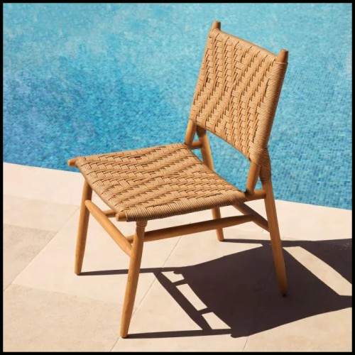 Chaise d'extérieur 24 - Laroc set of 2 - Vue détaillée - Pacific Compagnie.