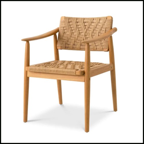 Chaise d'extérieur 24 - Chair Coral Bay set of 2 - Coral bay outdoor chair set for garden dining - Pacific Compagnie.