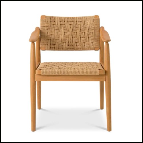 Chaise d'extérieur 24 - Chair Coral Bay set of 2 - Comfortable outdoor dining chair set coral bay - Pacific Compagnie.