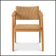 Chaise d'extérieur 24 - Chair Coral Bay set of 2 - Comfortable outdoor dining chair set coral bay - Pacific Compagnie.