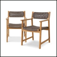 Chaise d'extérieur 24 - Cancun set of 2 - Modern outdoor seating - Pacific Compagnie.