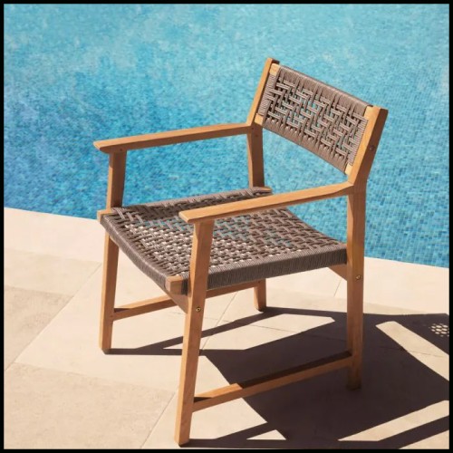 Chaise d'extérieur 24 - Cancun set of 2 - Sturdy patio chair set - Pacific Compagnie.