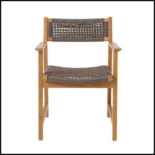 Chaise d'extérieur 24 - Cancun set of 2 - Weather-resistant outdoor chair - Pacific Compagnie.