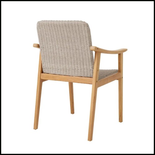 Chaise d'extérieur 24 - Honolulu - Stylish and compact outdoor chair for small spaces - Pacific Compagnie.