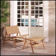 Chaise d'extérieur et repose - pieds 24- Laroc - Haut de gamme - Pacific Compagnie.