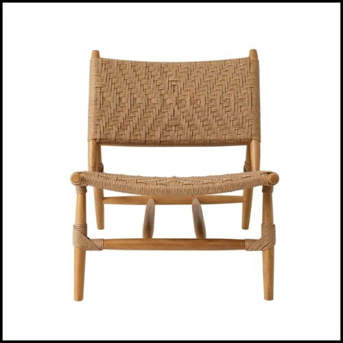 Laroc outdoor chair with footrest - Eichholtz