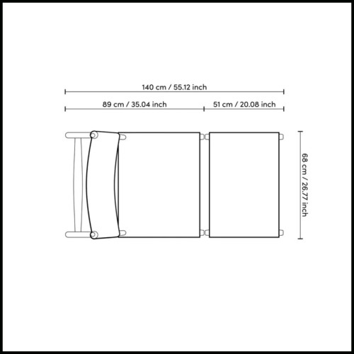 Chaise d'extérieur et repose - pieds 24- Laroc - Confortable - Pacific Compagnie.
