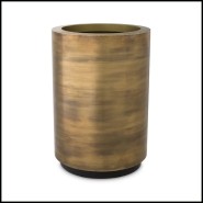 Cache Pot 24 - Jasper round High | Planter 24- Jasper round High - Round planter with jasper finish - Pacific Compagnie.