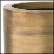 Cache Pot 24 - Jasper round High | Planter 24- Jasper round High - Large capacity jasper round planter - Pacific Compagnie.