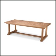 Table à manger d'extérieur 24 - Bell Rive - Classic outdoor dining table with a timeless appeal - Pacific Compagnie.