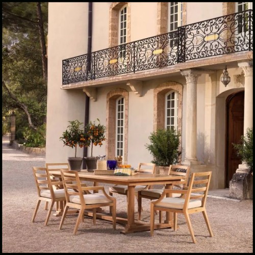 Table à manger d'extérieur 24 - Bell Rive - Facile d'entretien - Pacific Compagnie.