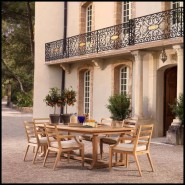 Table à manger d'extérieur 24 - Bell Rive - Facile d'entretien - Pacific Compagnie.