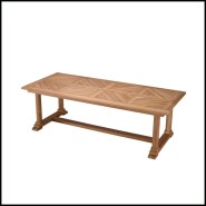 Table à manger d'extérieur 24 - Bell Rive - Plateau solide - Pacific Compagnie.