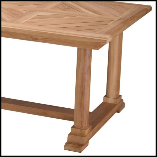 Table à manger d'extérieur 24 - Bell Rive - Outdoor dining table with a sleek, modern design - Pacific Compagnie.