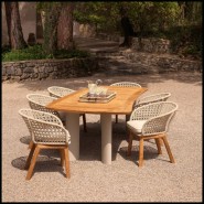 Table de repas d'extérieur 24 - Osario - Conviviale - Pacific Compagnie.