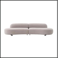 Canapé d'extérieur 24 - Björn - Eichholtz brand outdoor sofa in light gray with pine wood frame - Pacific Compagnie.