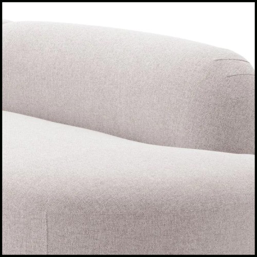 Canapé d'extérieur 24 - Björn - Björn outdoor sofa with light gray cushions and pine wood details - Pacific Compagnie.