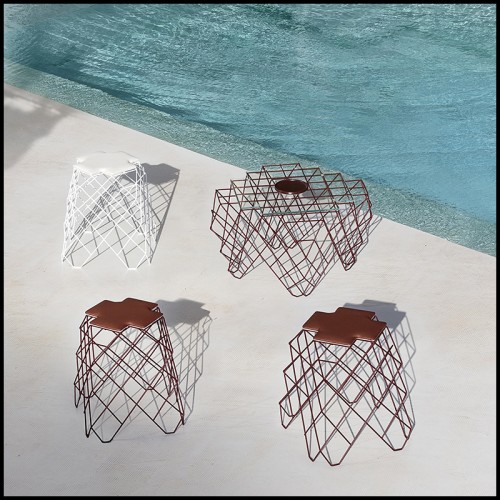 Stool 149 - R24 - Modern outdoor - Pacific Compagnie.