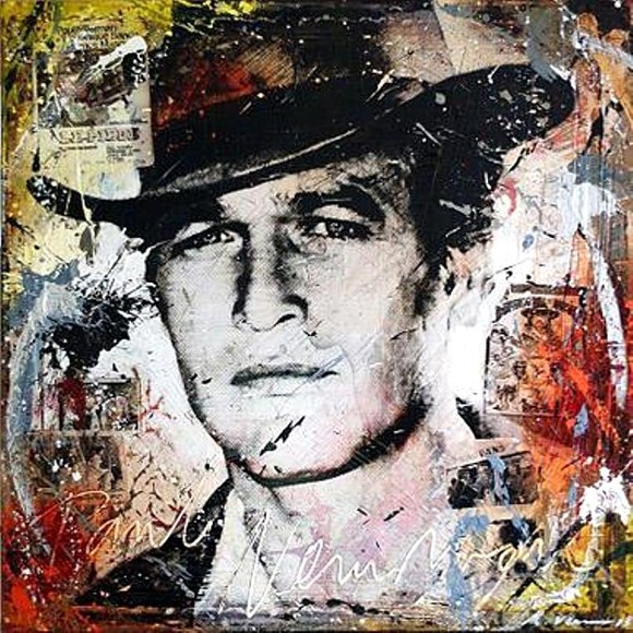 Peinture sur toile 143- Paul Newman