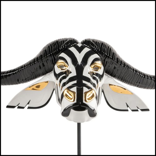 Sculpture 226 - Buffalo Head, trophée - Pacific Compagnie.