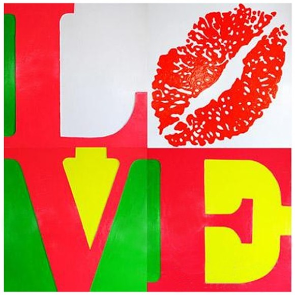 Peinture 143- Love & Kiss
