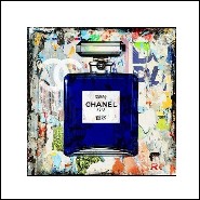 Peinture 143- Flacon Chanel N°5 Blue