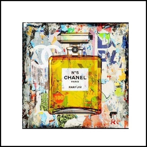 Peinture 143- Flacon Chanel N°5 Yellow