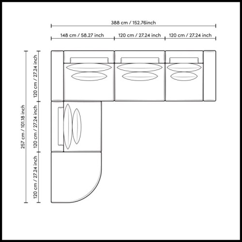 Canapé 24 - Lounge Club, confort - Pacific Compagnie.