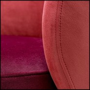 Chaise 24 - Greer Red | Low Dining Chair Eichholtz - Greer Red - Contemporary red dining chair for homes - Pacific Compagnie.