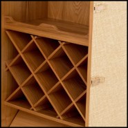 Wine Cabinet 24 - Martini Bianco rattan look