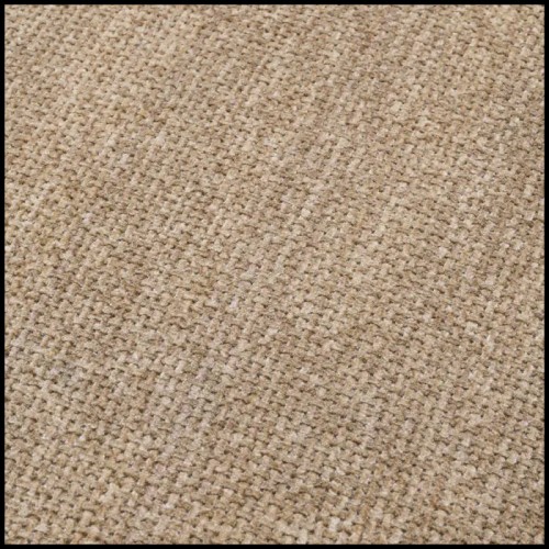 Fauteuil 24 - Carbone - Carbone style armchair with pine wood construction and Lyssa Sand fabric - Pacific Compagnie.