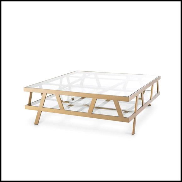 Table basse 24 - Billinghurst carrée - Plateau spacieux - Pacific Compagnie.